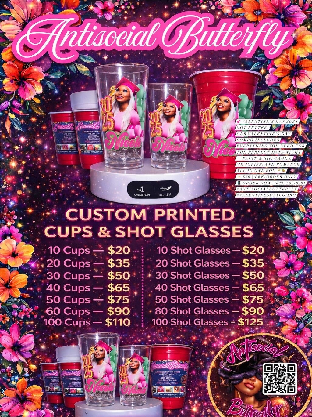 Personalized Shot Glasses & Cups
