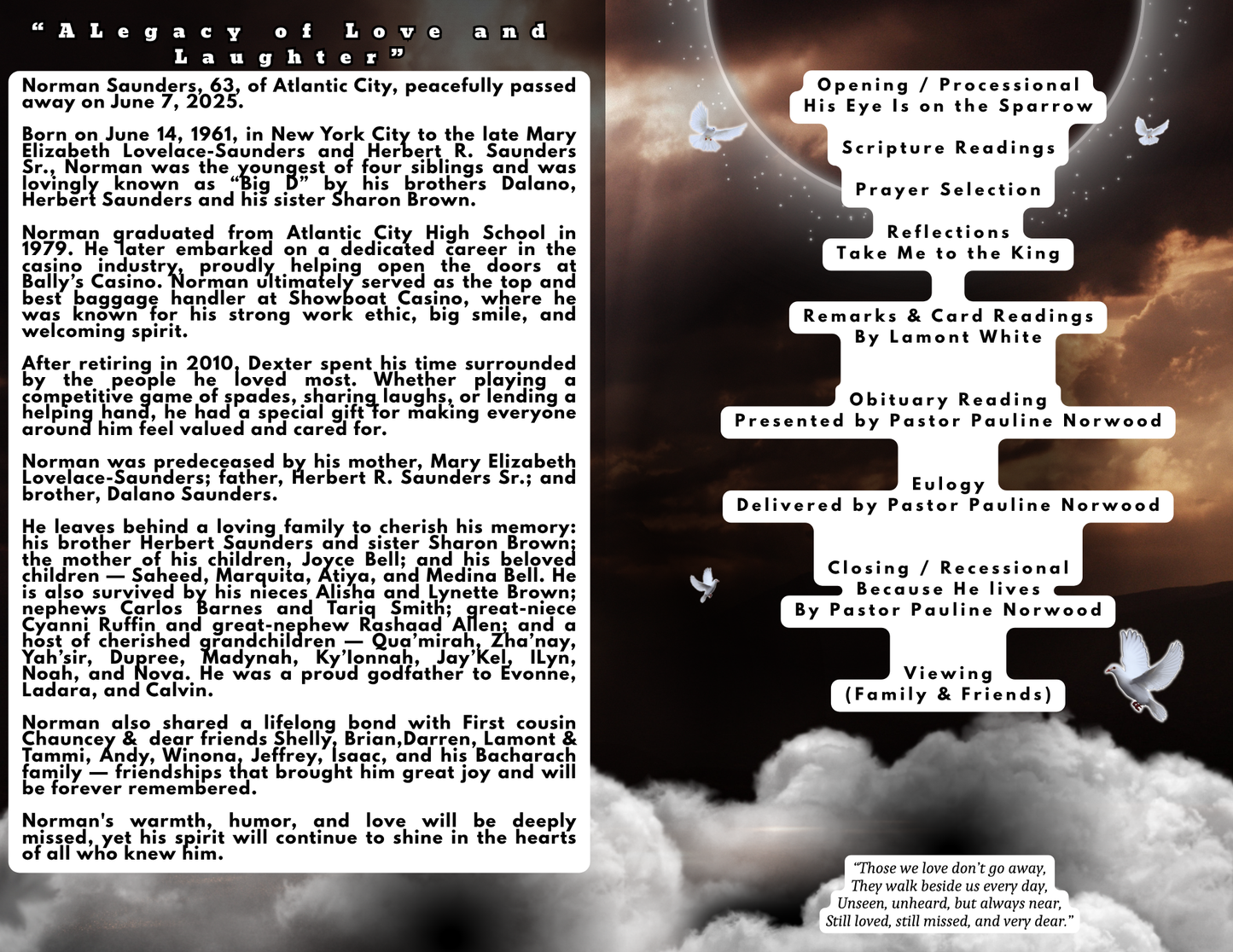 Obituary & Legacy Pages