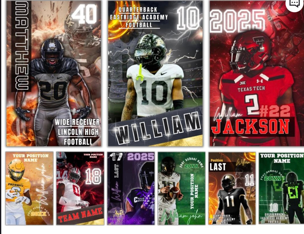 π Custom Sports Highlight Posters π