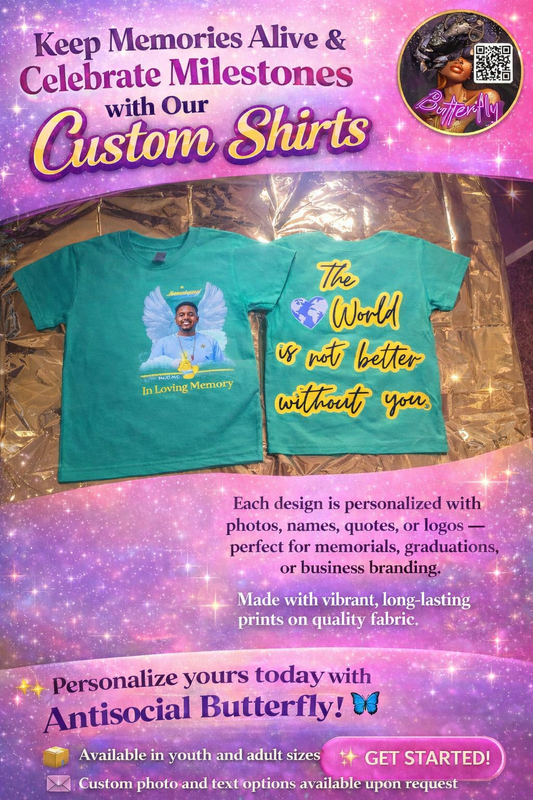 Custom Memorial  & Celebration Shirts