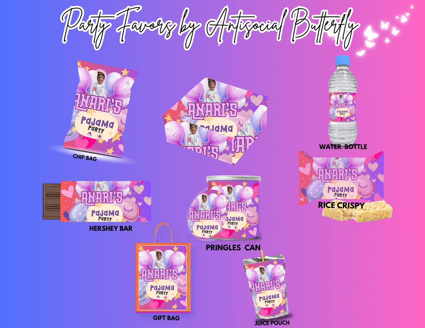 custom, one-of-a-kind party favors!