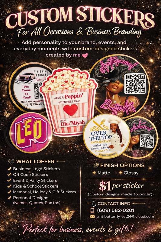 ✨ Personalized Stickers & Labels for Every Occasion! ✨