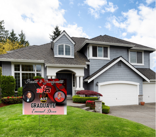 Graduation yard sign